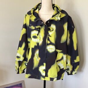 Neslay Yellow and Black Tie-Dye Jacket